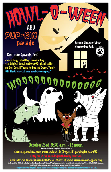 Halloween poster for a pet event